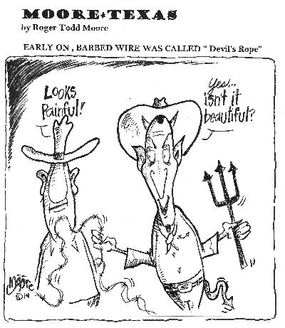 Txas history cartoon - Devil's Rope