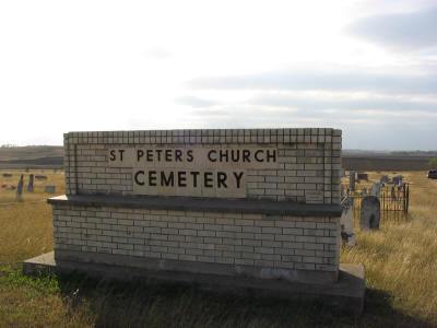 Coupland Texas St. Peters Cemetery Sign