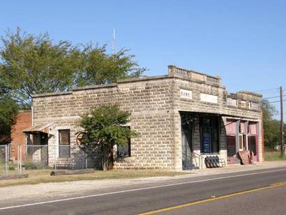 Forreston Tx - Bank, rock building