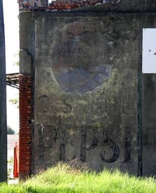 Forreston Tx - Ghost Pepsi Sign