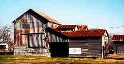 Old cotton gin, Dime Box, Texas