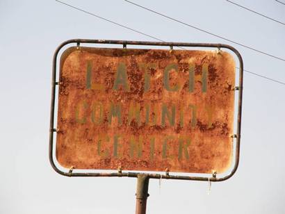 Latch TX - Community Center ghost sign