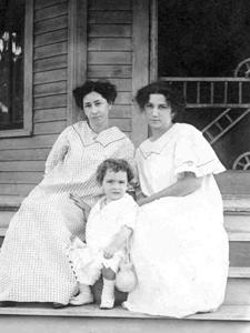 Mother and child vintage photo