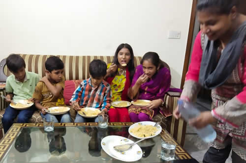 lunch  time for  Little Linguists of Lahore