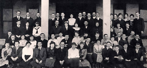 Greenville, TX - Wesley College,  B.J. Williams Literary Society, 1916   