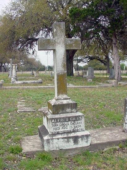 San Antonio TX - Alfred Giles Tombstone