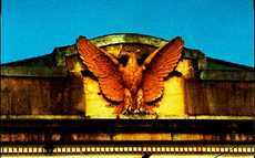 Post Office eagle in Runge, Texas