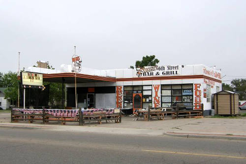 Amarillo Tx Old Route 66 Sign - 6th Street Bar & Grill