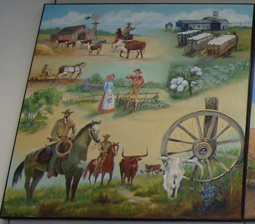 Alice TX Post Office Mural: South Texas Panarama 