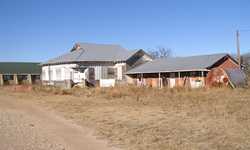 Crews Texas old schoolhouse and gym