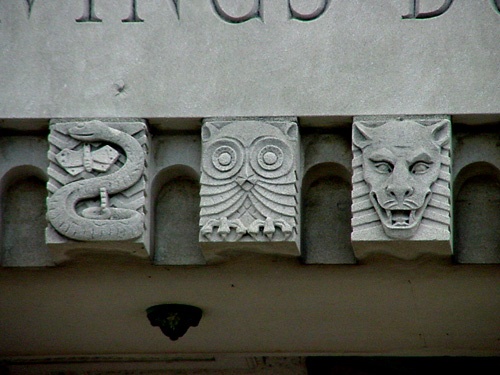 Port Arthur TX - Port Arthur Savings Building Gargoyles