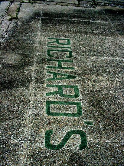 Port Arthur TX -  Richard's sidewalk sign