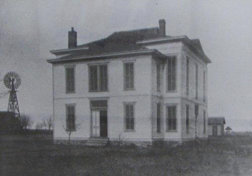 1888 Carson County courthouse, Panhandle, Texas old photo