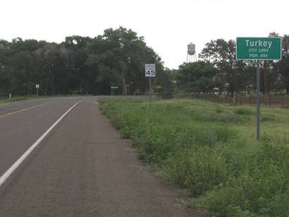 Turkey Texas city limit