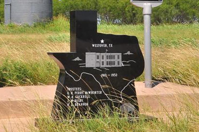 Westover TX - Westover School Marker